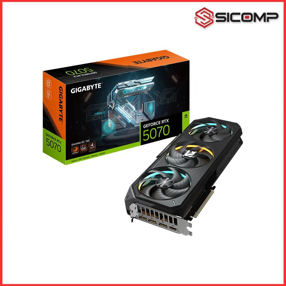 Tổng quan Card m&agrave;n h&igrave;nh Gigabyte RTX 5070 Gaming OC 12G