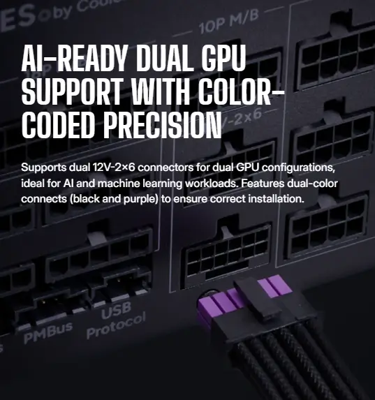 Connector 12V-2x6 hai m&agrave;u