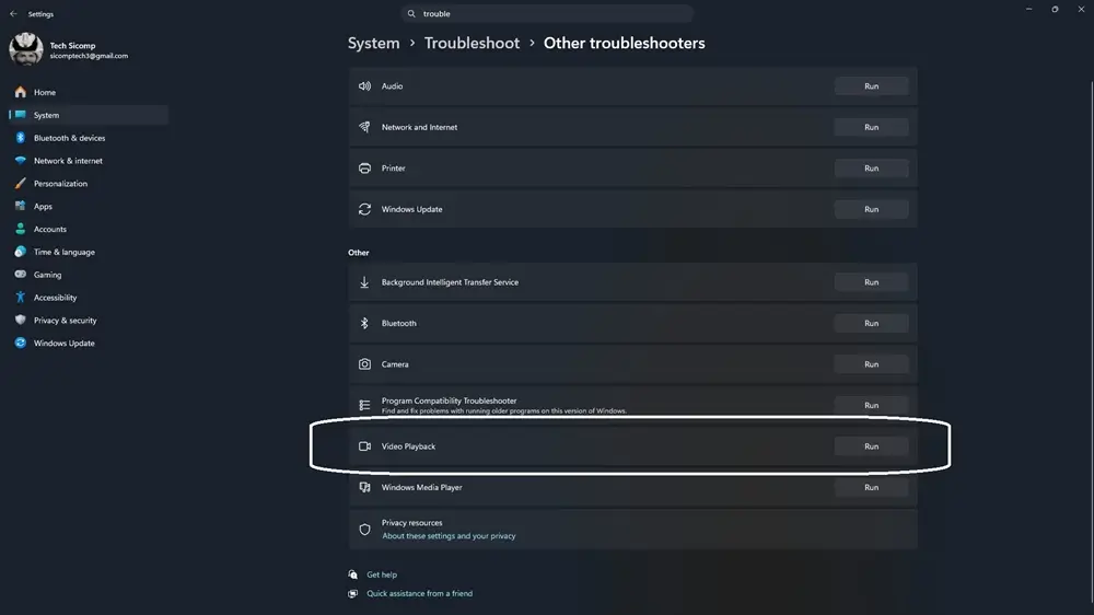Chạy Công Cụ Sửa Lỗi Tự Động Troubleshoot Của Microsoft