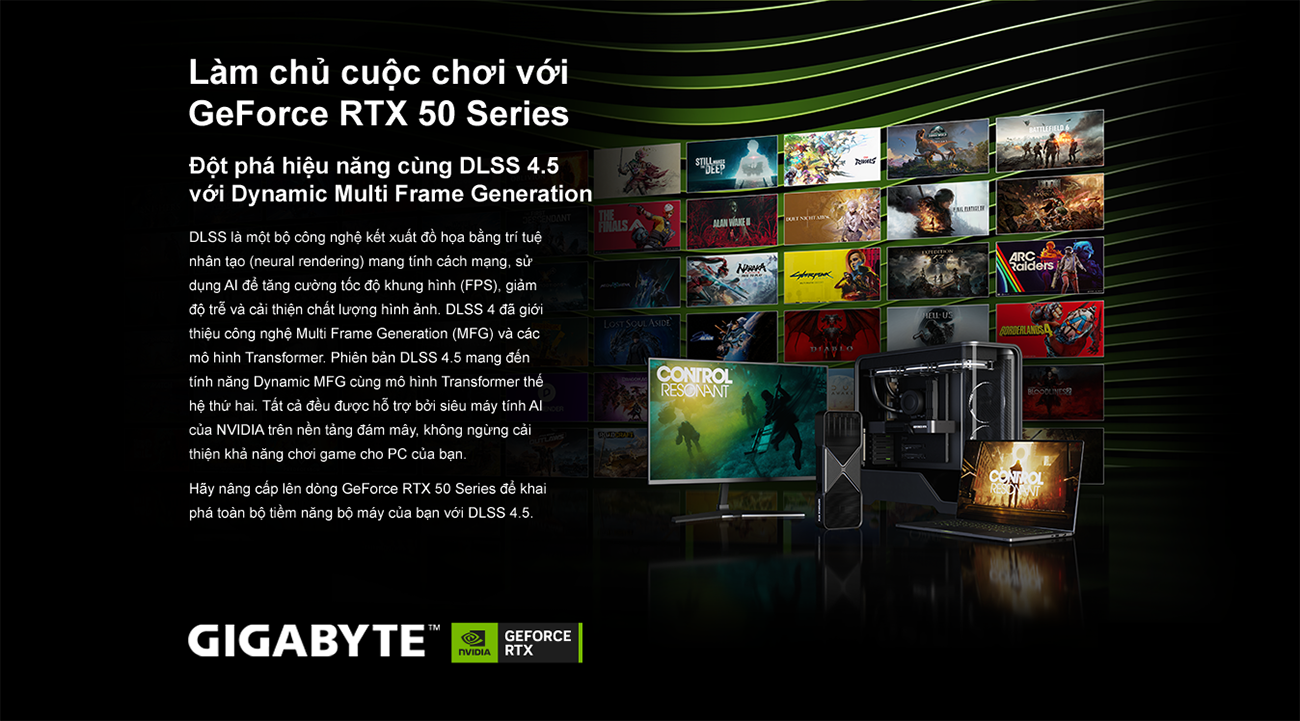 Làm chủ cuộc chơi với GeForce RTX 50 Series — AORUS GeForce RTX 50 Series INFINITY