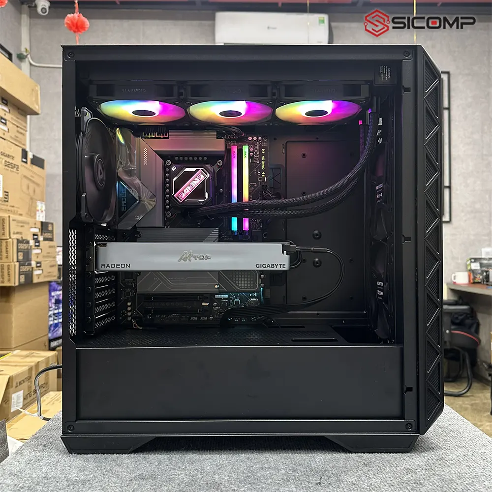 Card đồ họa máy trạm Gigabyte Radeon AI Pro R9700 AI TOP 32G dung lượng 32GB VRAM