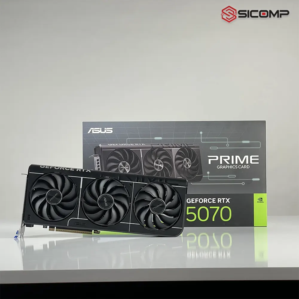 Tổng quan card màn hình ASUS Prime GeForce RTX 5070 12GB OC Edition chính hãng tại Sicomp