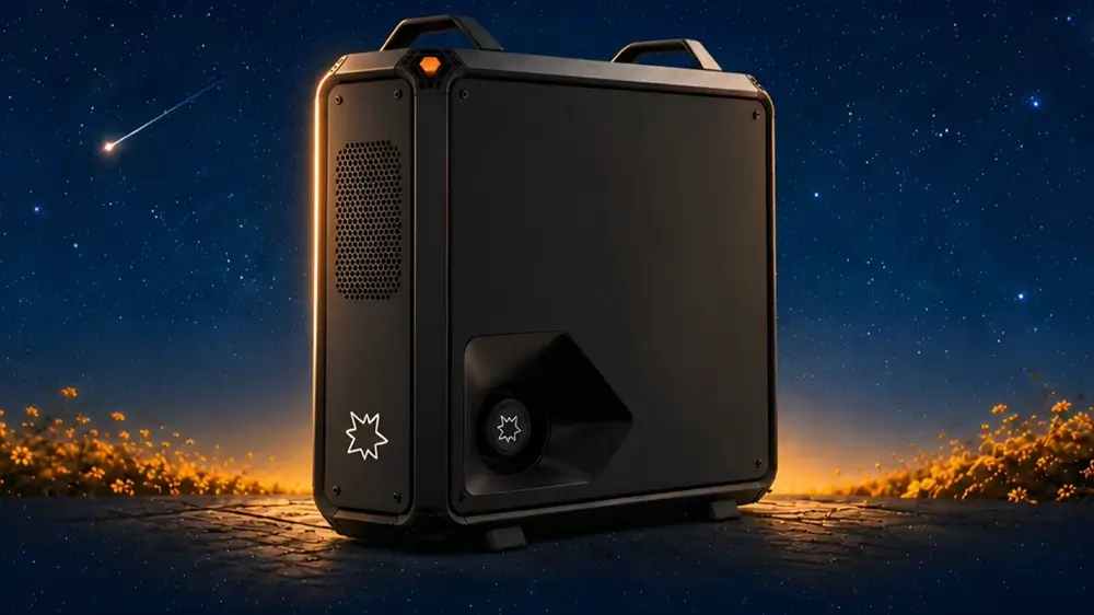 Thiết kế khung vỏ nhôm nguyên khối compact của máy trạm AI Lucebox Zero 495